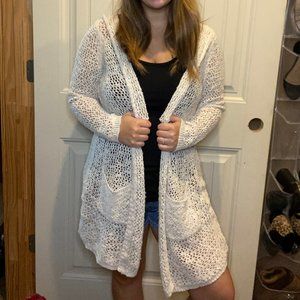 Cynthia Rowley Crochet Cardigan XL